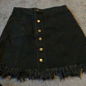 Black high waisted skirt